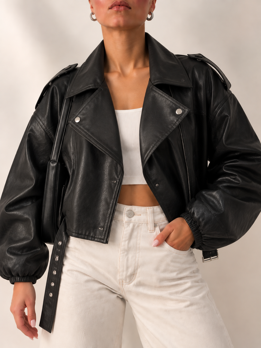 Chaqueta tipo Biker