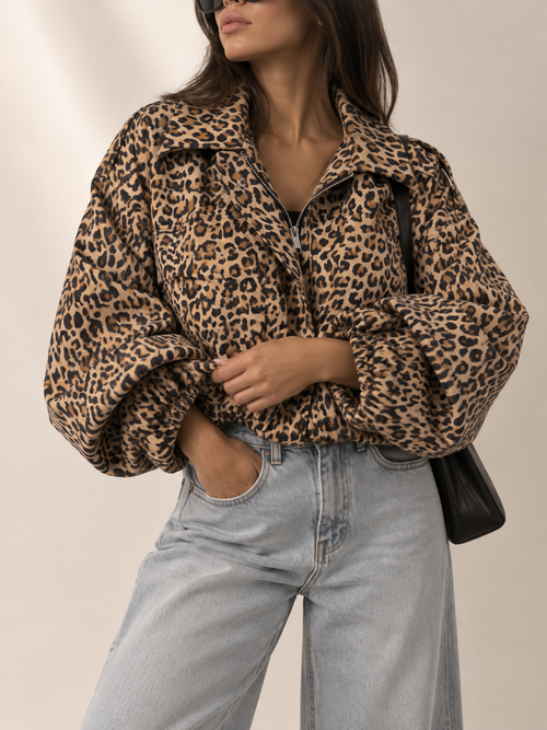 Chaqueta Bomber de Gamuza
