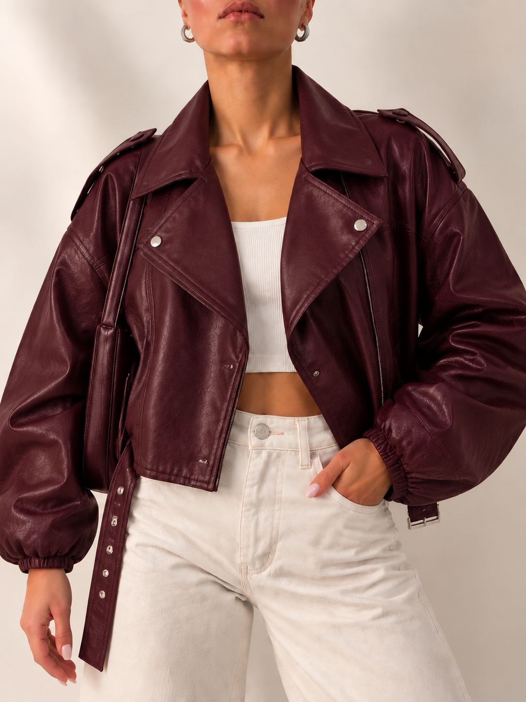 Chaqueta tipo Biker