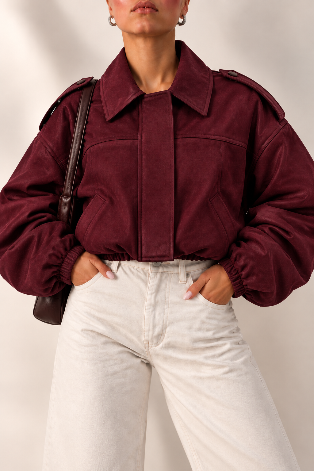 Chaqueta Bomber de Gamuza